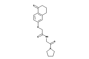 Image of N-(2-keto-2-pyrrolidino-ethyl)-2-(1-ketotetralin-6-yl)oxy-acetamide