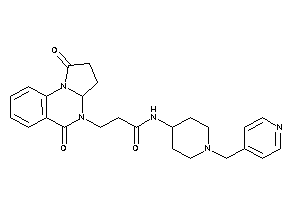 3-(1,5-diketo-3,3a-dihydro-2H-pyrrolo[1,2-a]quinazolin-4-yl)-N-[1-(4-pyridylmethyl)-4-piperidyl]propionamide