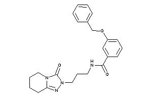 Image of 3-benzoxy-N-[3-(3-keto-5,6,7,8-tetrahydro-[1,2,4]triazolo[4,3-a]pyridin-2-yl)propyl]benzamide
