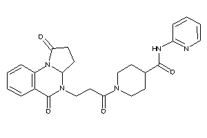 1-[3-(1,5-diketo-3,3a-dihydro-2H-pyrrolo[1,2-a]quinazolin-4-yl)propanoyl]-N-(2-pyridyl)isonipecotamide