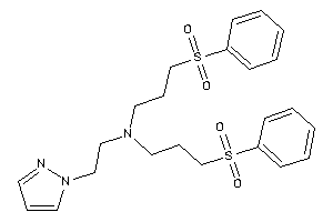 Bis(3-besylpropyl)-(2-pyrazol-1-ylethyl)amine