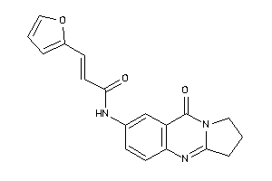 Image of 3-(2-furyl)-N-(9-keto-2,3-dihydro-1H-pyrrolo[2,1-b]quinazolin-7-yl)acrylamide