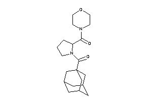 [1-(adamantane-1-carbonyl)pyrrolidin-2-yl]-morpholino-methanone