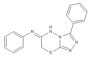 Phenyl-(3-phenyl-5H-[1,2,4]triazolo[3,4-b][1,3,4]thiadiazin-6-ylidene)amine
