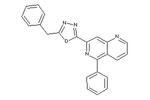 Image of 2-benzyl-5-(5-phenyl-1,6-naphthyridin-7-yl)-1,3,4-oxadiazole