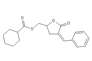 Image of Cyclohexanecarboxylic Acid (4-benzal-5-keto-tetrahydrofuran-2-yl)methyl Ester