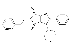 Image of 3-cyclohexyl-5-phenethyl-2-phenyl-3a,6a-dihydro-3H-pyrrolo[3,4-d]isoxazole-4,6-quinone