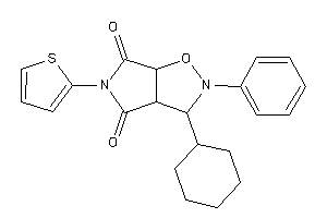 Image of 3-cyclohexyl-2-phenyl-5-(2-thienyl)-3a,6a-dihydro-3H-pyrrolo[3,4-d]isoxazole-4,6-quinone