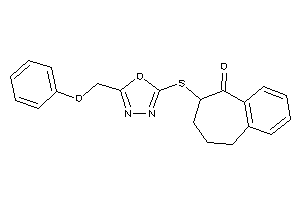 Image of 8-[[5-(phenoxymethyl)-1,3,4-oxadiazol-2-yl]thio]-5,6,7,8-tetrahydrobenzocyclohepten-9-one