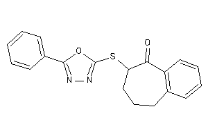 8-[(5-phenyl-1,3,4-oxadiazol-2-yl)thio]-5,6,7,8-tetrahydrobenzocyclohepten-9-one