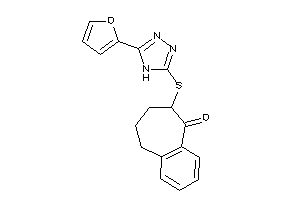 8-[[5-(2-furyl)-4H-1,2,4-triazol-3-yl]thio]-5,6,7,8-tetrahydrobenzocyclohepten-9-one