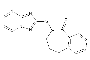 8-([1,2,4]triazolo[1,5-a]pyrimidin-2-ylthio)-5,6,7,8-tetrahydrobenzocyclohepten-9-one