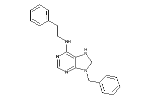 (9-benzyl-7,8-dihydropurin-6-yl)-phenethyl-amine