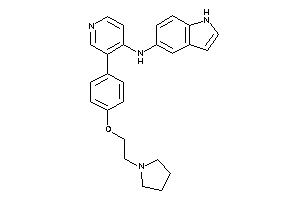 1H-indol-5-yl-[3-[4-(2-pyrrolidinoethoxy)phenyl]-4-pyridyl]amine