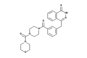 Image of 4-[3-[4-(morpholine-4-carbonyl)piperazine-1-carbonyl]benzyl]-2H-phthalazin-1-one