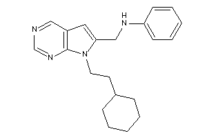 Image of [7-(2-cyclohexylethyl)pyrrolo[2,3-d]pyrimidin-6-yl]methyl-phenyl-amine