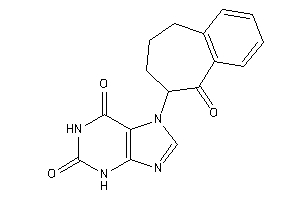 Image of 7-(9-keto-5,6,7,8-tetrahydrobenzocyclohepten-8-yl)xanthine