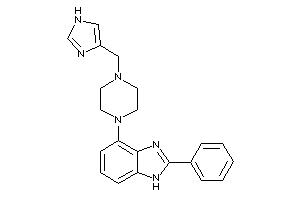 4-[4-(1H-imidazol-4-ylmethyl)piperazino]-2-phenyl-1H-benzimidazole