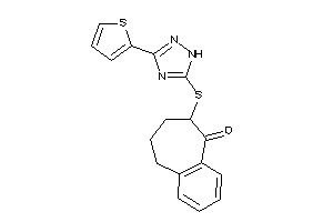 Image of 8-[[3-(2-thienyl)-1H-1,2,4-triazol-5-yl]thio]-5,6,7,8-tetrahydrobenzocyclohepten-9-one