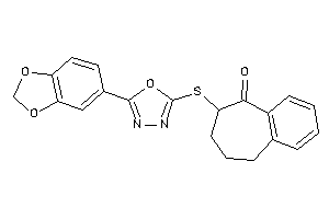 8-[[5-(1,3-benzodioxol-5-yl)-1,3,4-oxadiazol-2-yl]thio]-5,6,7,8-tetrahydrobenzocyclohepten-9-one