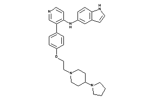 1H-indol-5-yl-[3-[4-[2-(4-pyrrolidinopiperidino)ethoxy]phenyl]-4-pyridyl]amine