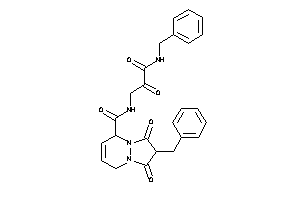 Image of 2-benzyl-N-[3-(benzylamino)-2,3-diketo-propyl]-1,3-diketo-5,8-dihydropyrazolo[1,2-a]pyridazine-8-carboxamide