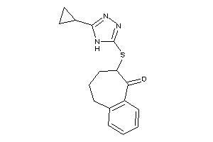 8-[(5-cyclopropyl-4H-1,2,4-triazol-3-yl)thio]-5,6,7,8-tetrahydrobenzocyclohepten-9-one