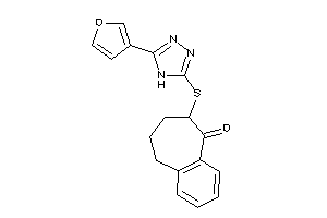 8-[[5-(3-furyl)-4H-1,2,4-triazol-3-yl]thio]-5,6,7,8-tetrahydrobenzocyclohepten-9-one