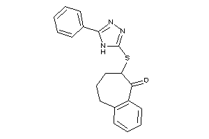 Image of 8-[(5-phenyl-4H-1,2,4-triazol-3-yl)thio]-5,6,7,8-tetrahydrobenzocyclohepten-9-one