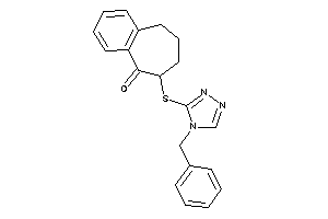 8-[(4-benzyl-1,2,4-triazol-3-yl)thio]-5,6,7,8-tetrahydrobenzocyclohepten-9-one