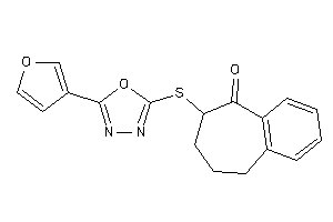 8-[[5-(3-furyl)-1,3,4-oxadiazol-2-yl]thio]-5,6,7,8-tetrahydrobenzocyclohepten-9-one
