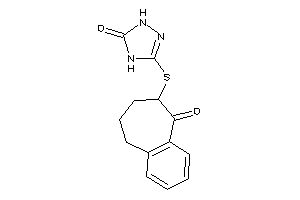 Image of 3-[(9-keto-5,6,7,8-tetrahydrobenzocyclohepten-8-yl)thio]-1,4-dihydro-1,2,4-triazol-5-one