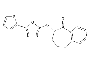 8-[[5-(2-thienyl)-1,3,4-oxadiazol-2-yl]thio]-5,6,7,8-tetrahydrobenzocyclohepten-9-one