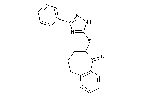 Image of 8-[(3-phenyl-1H-1,2,4-triazol-5-yl)thio]-5,6,7,8-tetrahydrobenzocyclohepten-9-one