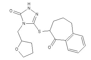 3-[(9-keto-5,6,7,8-tetrahydrobenzocyclohepten-8-yl)thio]-4-(tetrahydrofurfuryl)-1H-1,2,4-triazol-5-one