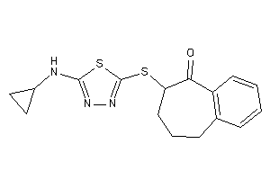 Image of 8-[[5-(cyclopropylamino)-1,3,4-thiadiazol-2-yl]thio]-5,6,7,8-tetrahydrobenzocyclohepten-9-one