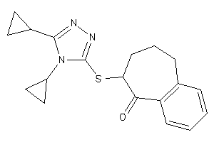 8-[(4,5-dicyclopropyl-1,2,4-triazol-3-yl)thio]-5,6,7,8-tetrahydrobenzocyclohepten-9-one