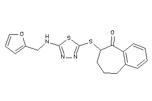 8-[[5-(2-furfurylamino)-1,3,4-thiadiazol-2-yl]thio]-5,6,7,8-tetrahydrobenzocyclohepten-9-one