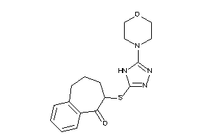 Image of 8-[(5-morpholino-4H-1,2,4-triazol-3-yl)thio]-5,6,7,8-tetrahydrobenzocyclohepten-9-one