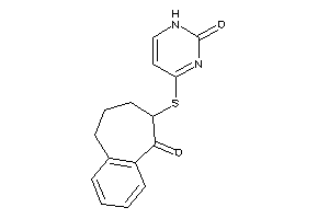 4-[(9-keto-5,6,7,8-tetrahydrobenzocyclohepten-8-yl)thio]-1H-pyrimidin-2-one
