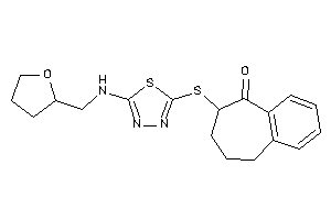 8-[[5-(tetrahydrofurfurylamino)-1,3,4-thiadiazol-2-yl]thio]-5,6,7,8-tetrahydrobenzocyclohepten-9-one