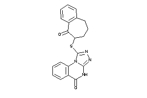 Image of 1-[(9-keto-5,6,7,8-tetrahydrobenzocyclohepten-8-yl)thio]-4H-[1,2,4]triazolo[4,3-a]quinazolin-5-one