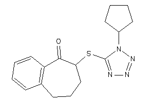 8-[(1-cyclopentyltetrazol-5-yl)thio]-5,6,7,8-tetrahydrobenzocyclohepten-9-one