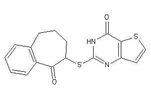 2-[(9-keto-5,6,7,8-tetrahydrobenzocyclohepten-8-yl)thio]-3H-thieno[3,2-d]pyrimidin-4-one