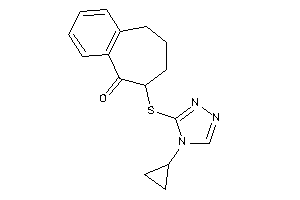 Image of 8-[(4-cyclopropyl-1,2,4-triazol-3-yl)thio]-5,6,7,8-tetrahydrobenzocyclohepten-9-one