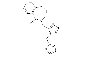 Image of 8-[[4-(2-furfuryl)-1,2,4-triazol-3-yl]thio]-5,6,7,8-tetrahydrobenzocyclohepten-9-one