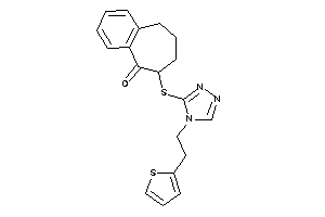 8-[[4-[2-(2-thienyl)ethyl]-1,2,4-triazol-3-yl]thio]-5,6,7,8-tetrahydrobenzocyclohepten-9-one