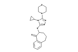 8-[(4-cyclopropyl-5-morpholino-1,2,4-triazol-3-yl)thio]-5,6,7,8-tetrahydrobenzocyclohepten-9-one