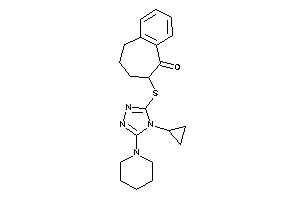 8-[(4-cyclopropyl-5-piperidino-1,2,4-triazol-3-yl)thio]-5,6,7,8-tetrahydrobenzocyclohepten-9-one