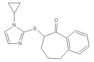 8-[(1-cyclopropylimidazol-2-yl)thio]-5,6,7,8-tetrahydrobenzocyclohepten-9-one